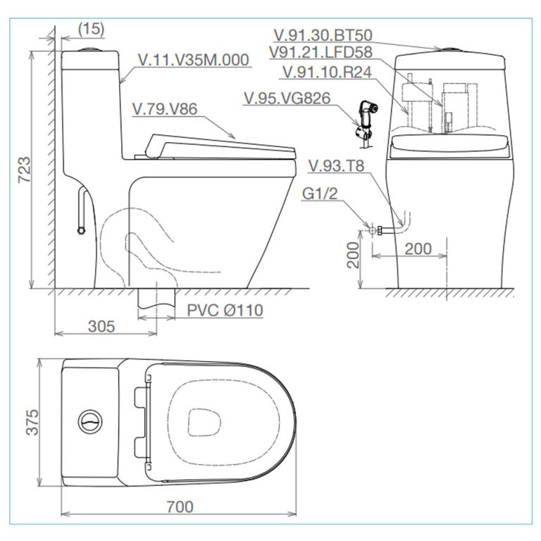 Bản-vẽ-kĩ-thuật-Bồn-cầu-1-khối-VIGLACERA-V35-V35M-nắp-êm