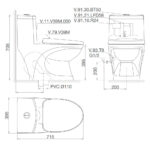 Bản-vẽ-kĩ-thuật-Bồn-cầu-1-khối-VIGLACERA-V39-V39M-nắp-êm