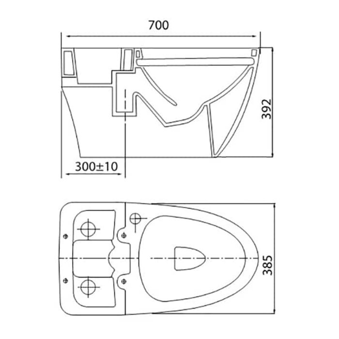 Bồn cầu thông minh VIGLACERA V90 nắp rửa điện tử - Ảnh 2
