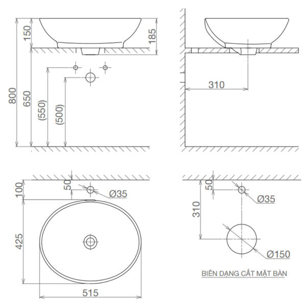 Bản-vẽ-kĩ-thuật-chậu-lavabo-VIGLACERA-BS415-đặt-bàn