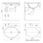 Bản-vẽ-kĩ-thuật-chậu-lavabo-VIGLACERA-CA2-âm-bàn