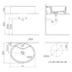 Bản-vẽ-kĩ-thuật-chậu-lavabo-VIGLACERA-CD19-đặt-bàn