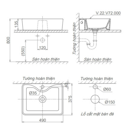 Bản-vẽ-kĩ-thuật-chậu-lavabo-VIGLACERA-V72-đặt-bàn
