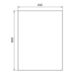 Bản vẽ kỹ thuật  Gương nhà tắm VIGLACERA VG834 (VSD G4) 450x600mm