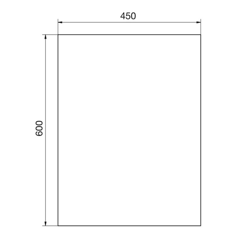 Bản vẽ kỹ thuật  Gương nhà tắm VIGLACERA VG834 (VSD G4) 450x600mm