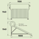 Bản vẽ kỹ thuật Máy nước nóng năng lượng mặt trời Ariston ECO TUBE ECO2 1810 25 T N SS 116 lít
