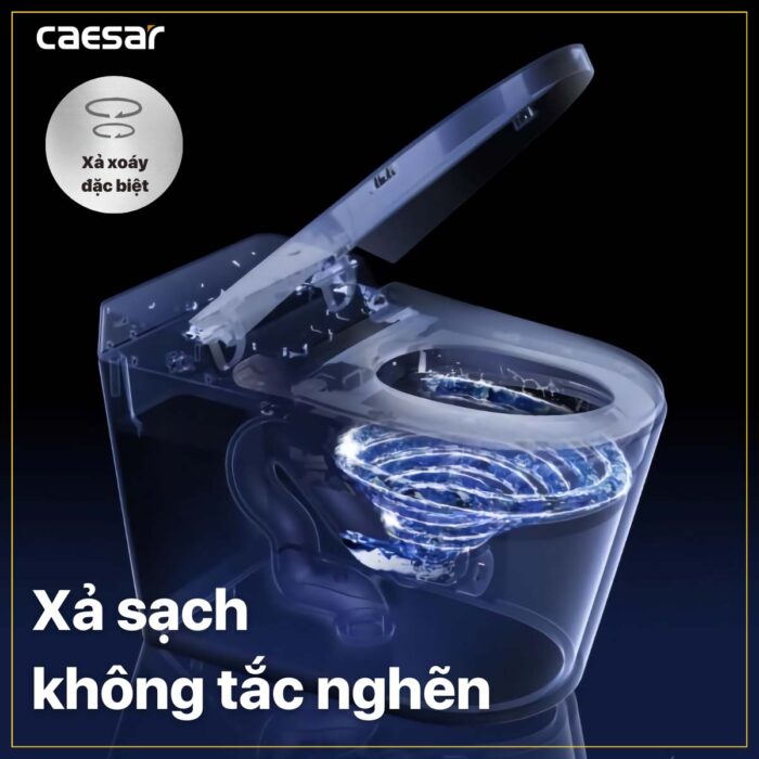 Bồn cầu thông minh CAESAR CA1380H nắp rửa điện tử - Ảnh 18