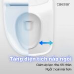 Bồn cầu thông minh CAESAR CA1380H nắp rửa điện tử - Ảnh 15