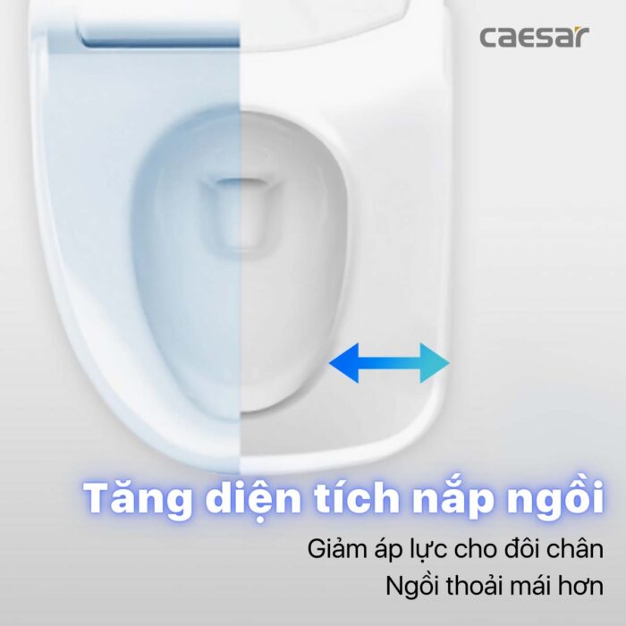 Bồn cầu thông minh CAESAR CA1380H nắp rửa điện tử - Ảnh 15