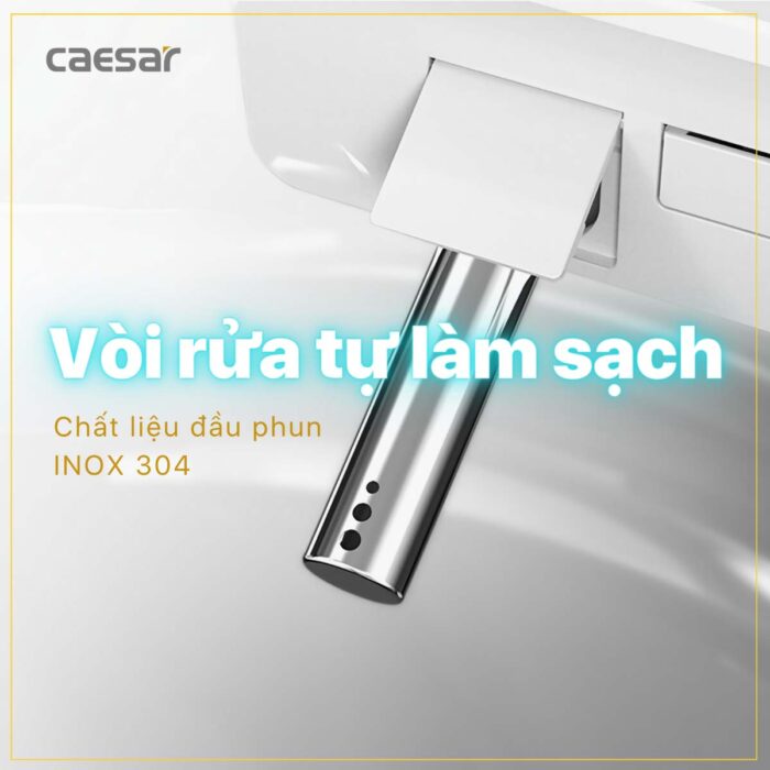 Bồn cầu thông minh CAESAR CA1380H nắp rửa điện tử - Ảnh 13