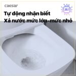 Bồn cầu thông minh CAESAR CA1380H nắp rửa điện tử - Ảnh 12