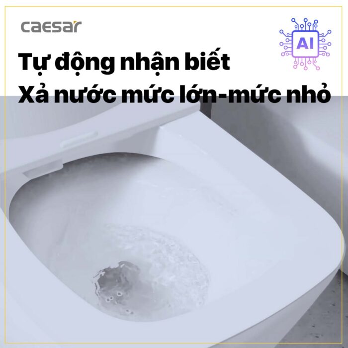Bồn cầu thông minh CAESAR CA1380H nắp rửa điện tử - Ảnh 12