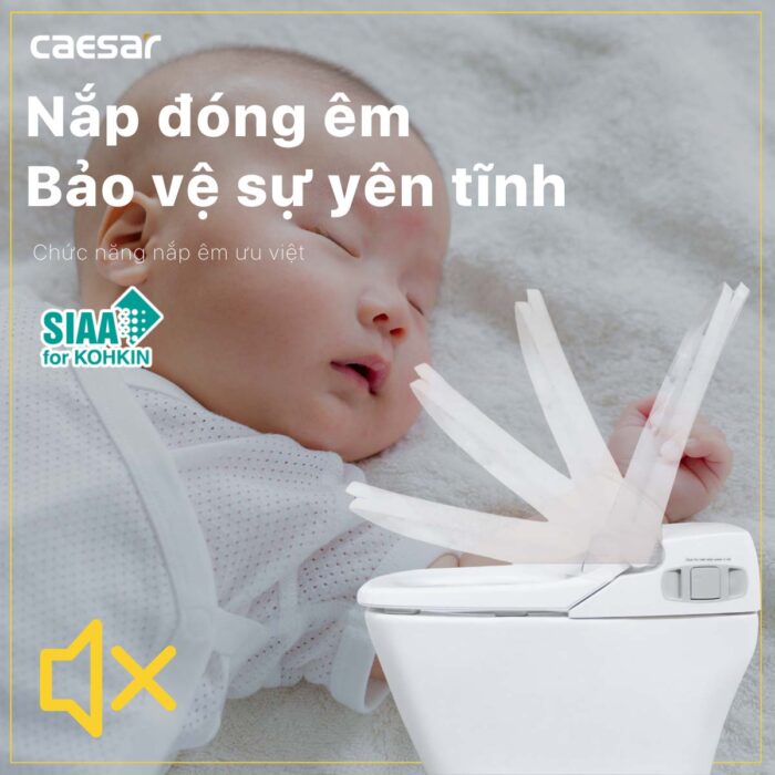 Bồn cầu thông minh CAESAR CA1380H nắp rửa điện tử - Ảnh 8