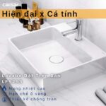 Chậu lavabo đặt bàn CAESAR LF5253 - Ảnh 2