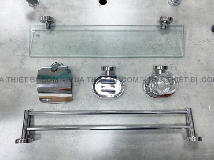 Bộ phụ kiện nhà tắm VIGLACERA VG98 (VGPK08) 5 món - Ảnh 2