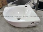 Chậu lavabo treo tường CAESAR L2014 góc - Ảnh 7