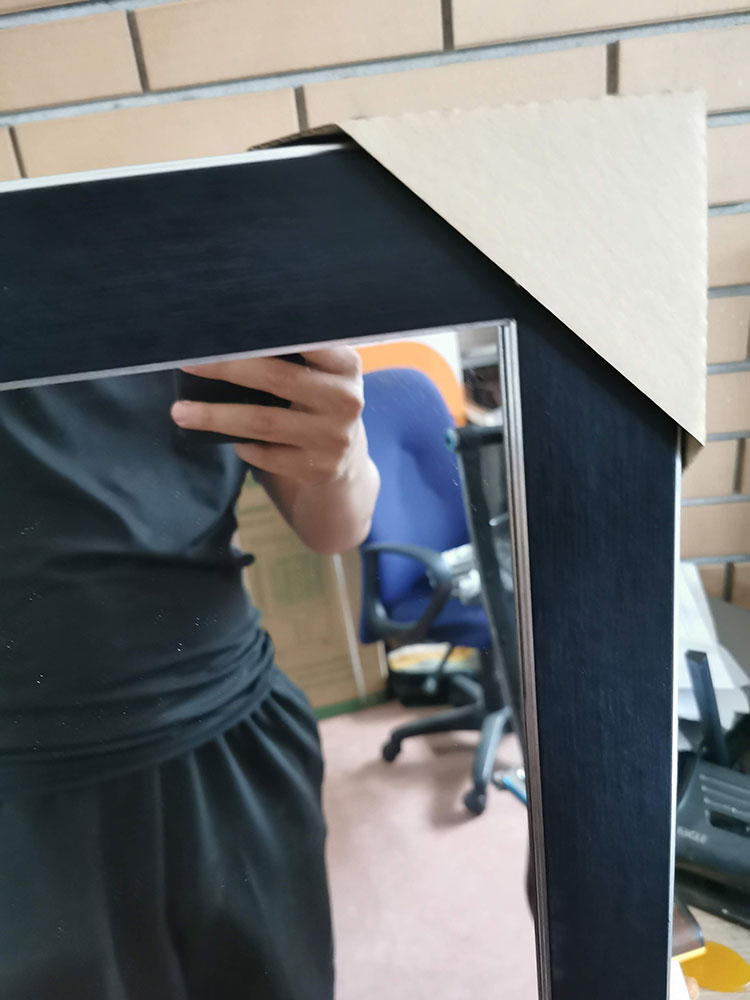 Hình ảnh thực tế Gương nhà tắm Caesar M803 600x800mm