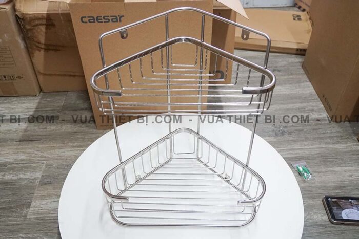 Kệ nhà tắm CAESAR ST810V góc inox 2 tầng - Ảnh 3