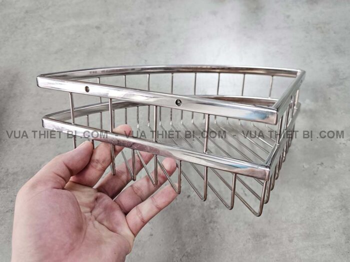 Kệ nhà tắm CAESAR ST823V góc inox 1 tầng - Ảnh 2