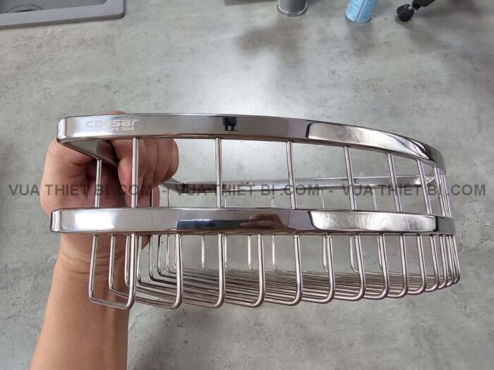 Kệ nhà tắm CAESAR ST823V góc inox 1 tầng - Ảnh 6