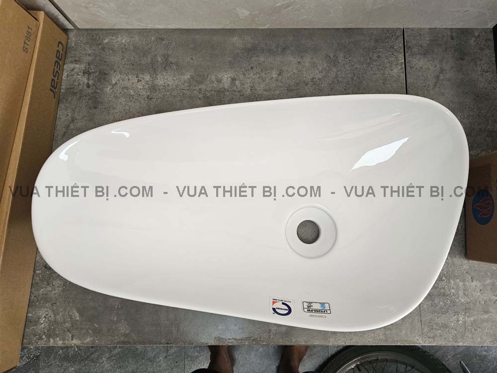 Hinh anh thuc te chau lavabo dat ban CAESAR LF5260 1