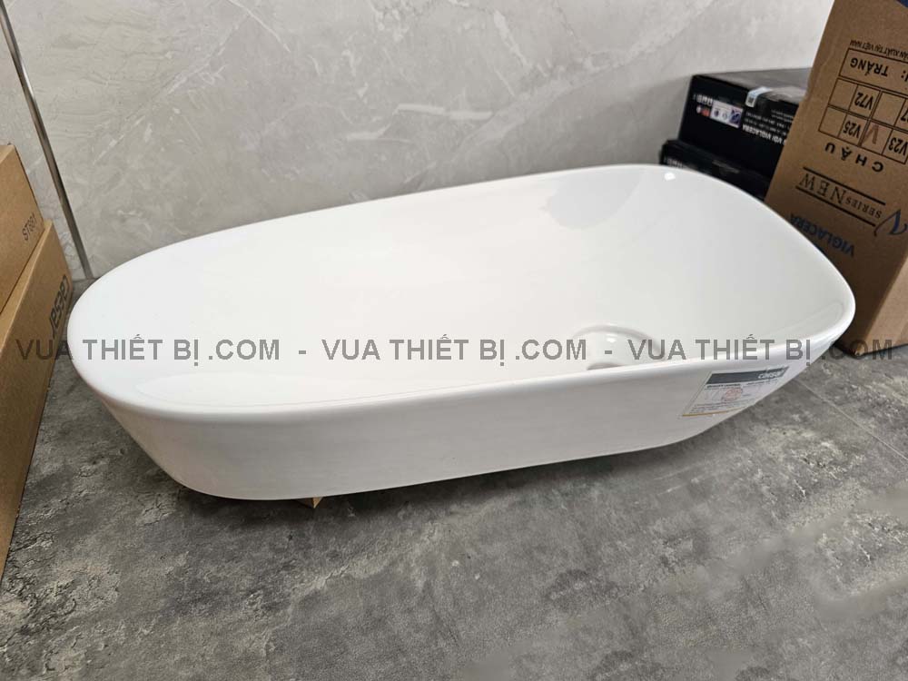 Hinh anh thuc te chau lavabo dat ban CAESAR LF5260 2