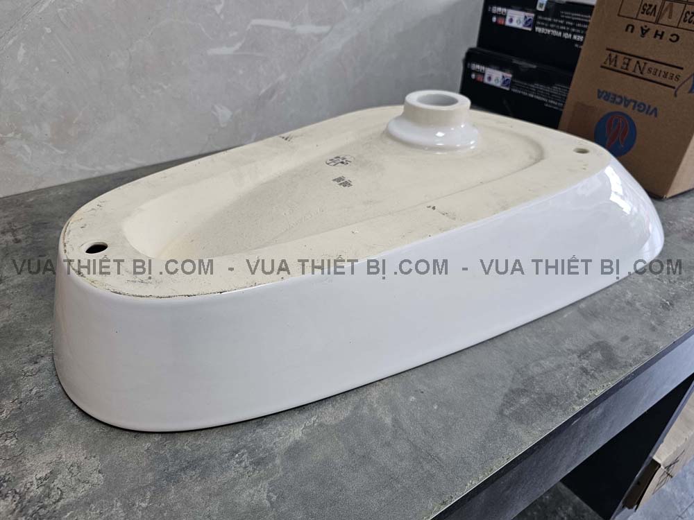 Hinh anh thuc te chau lavabo dat ban CAESAR LF5260 5