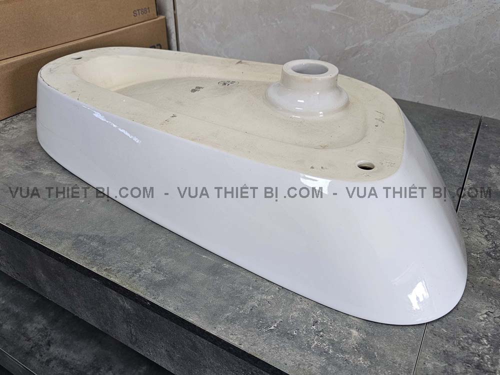 Hinh anh thuc te chau lavabo dat ban CAESAR LF5260 6