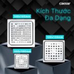 Phễu thoát sàn CAESAR ST1010B 100x100mm phi 60 - Ảnh 5
