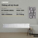 Phễu thoát sàn CAESAR ST1060B 100x600mm phi 60 - Ảnh 6