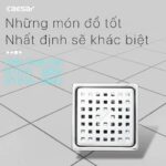 Phễu thoát sàn CAESAR ST1212 120x120mm phi 60 - Ảnh 2