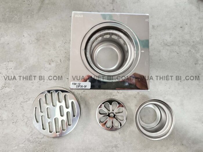 Phễu thoát sàn INAX FDV-12 vuông 120x120mm - Ảnh 3