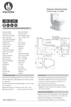 Thông-số-kĩ-thuật-Bồn-cầu-1-khối-VIGLACERA-V39-V39M-nắp-êm