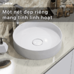 Chậu lavabo đặt bàn CAESAR LF5258 - Ảnh 9