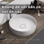 Chậu lavabo đặt bàn CAESAR LF5258 - Ảnh 10