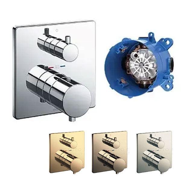 Van điều chỉnh nhiệt độ TOTO TBV02404B TBN01001B sen âm tường 2 đường nước ra