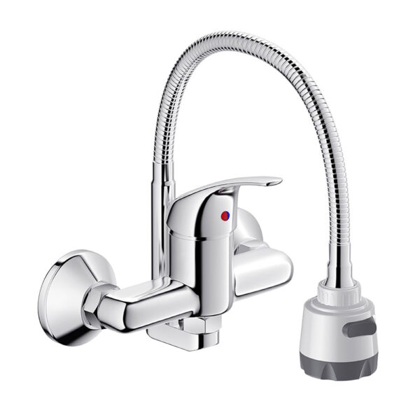 Vòi rửa bát VIGLACERA VG712 (VG712M) nóng lạnh gắn tường