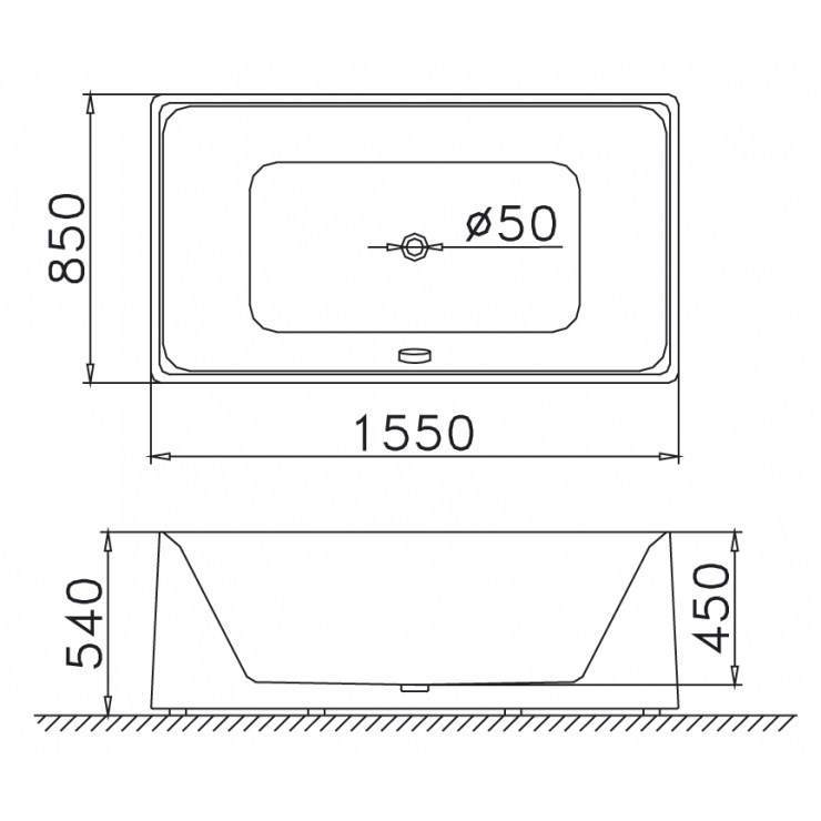 CAESAR AT6250 - Bồn tắm lập thể 1 CAESAR AT6250 - Bồn tắm lập thể