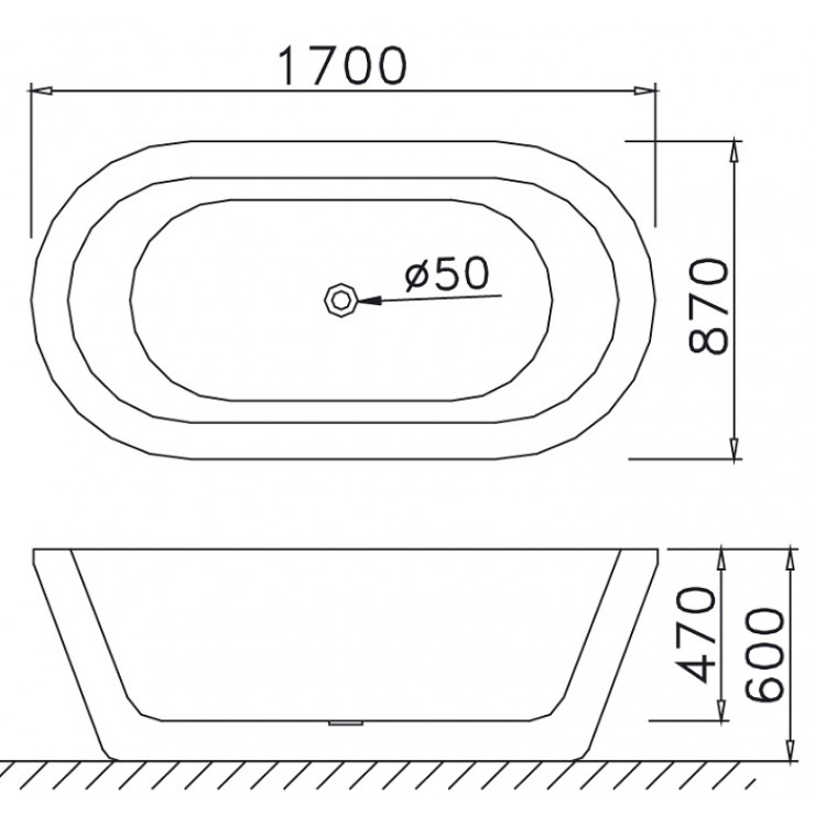 CAESAR AT6270 - Bồn tắm lập thể