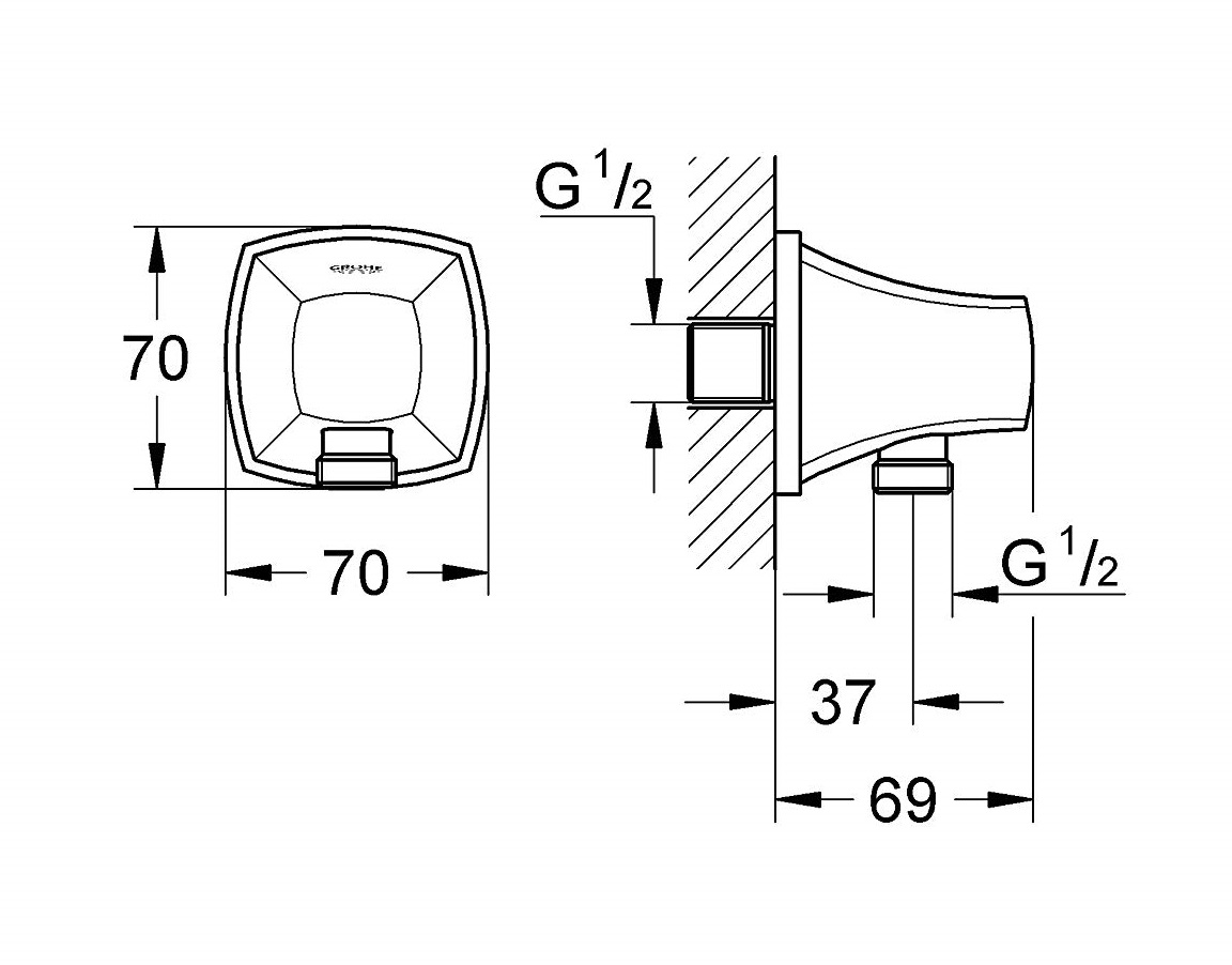 ban ve dau ra nuoc grohe grandera 27970IGO
