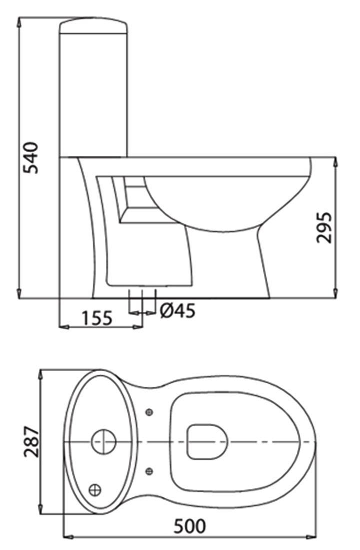 VIGLACERA BTE Trẻ Em - Bồn cầu 1 khối nắp êm