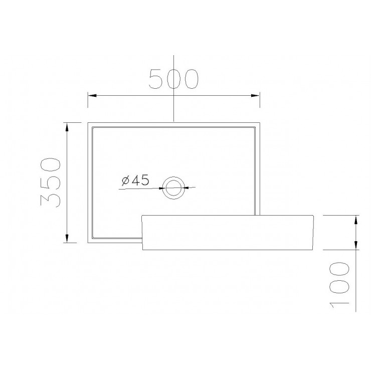 CAESAR LF5254 - Chậu lavabo đặt bàn 1 CAESAR LF5254 - Chậu lavabo đặt bàn
