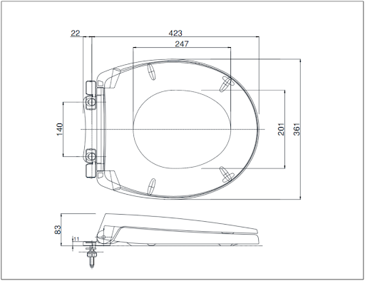 Nắp bồn cầu TOTO TC392VS
