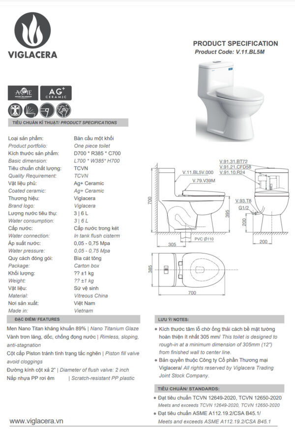 thông-số-kỹ-thuật-Bồn-cầu-1-khối-VIGLACERA-BL5-BL5V-BL5M-nắp-êm