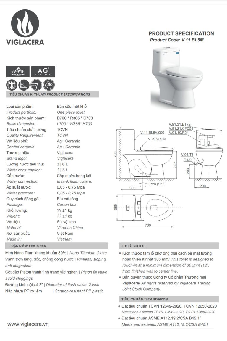 thông-số-kỹ-thuật-Bồn-cầu-1-khối-VIGLACERA-BL5-BL5V-BL5M-nắp-êm