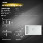 Chậu lavabo âm bàn CAESAR LF5130 - Ảnh 2