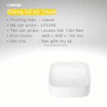 Chậu lavabo đặt bàn CAESAR LF5256 - Ảnh 2