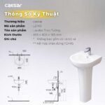 Chậu lavabo treo tường CAESAR L2140 - Ảnh 2