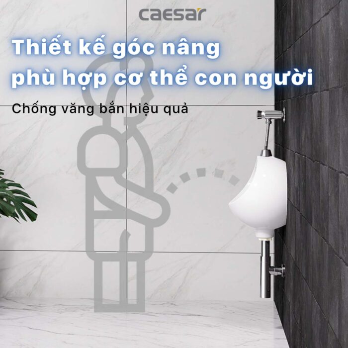 Bồn tiểu nam CAESAR U0210 treo tường - Ảnh 7