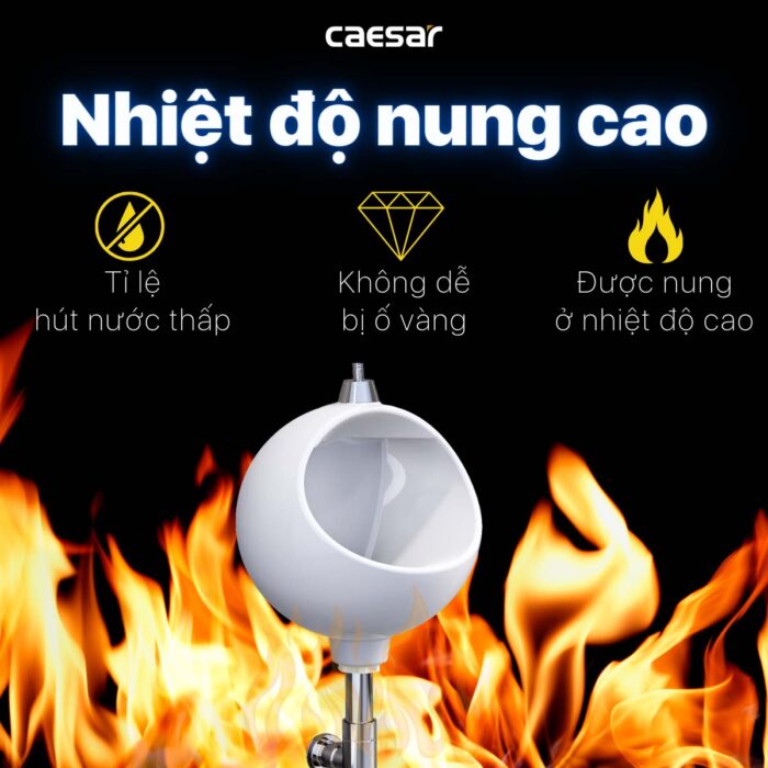 Bồn tiểu nam CAESAR U0210 treo tường - Ảnh 11